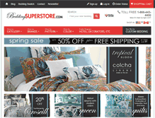 Tablet Screenshot of beddingsuperstore.com